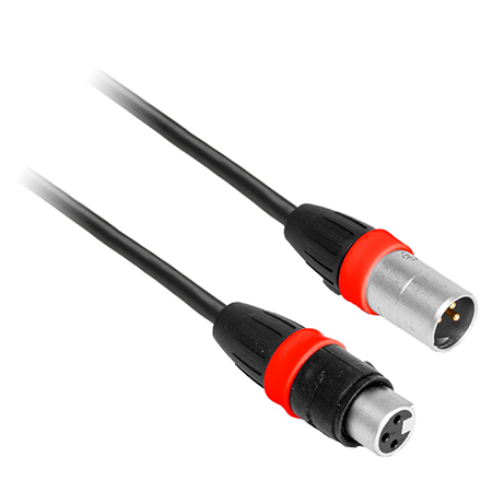 CABLU PROFESIONAL DMX IP65 XLR TATA - XLR MAMA 10M