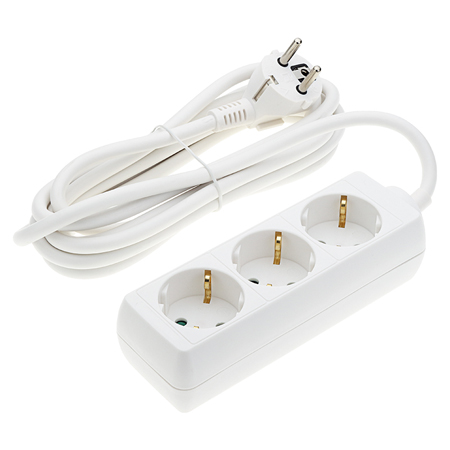 PRELUNGITOR 3 CAI 3M(3G1.5MM) 16A MAX 3500W ALB