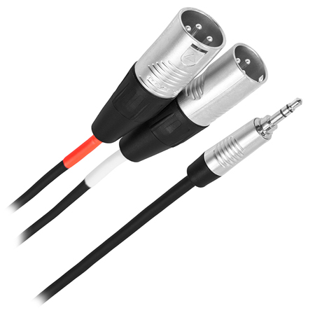 CABLU Y JACK TATA 3.5M STEREO - 2X XLR TATA 3M