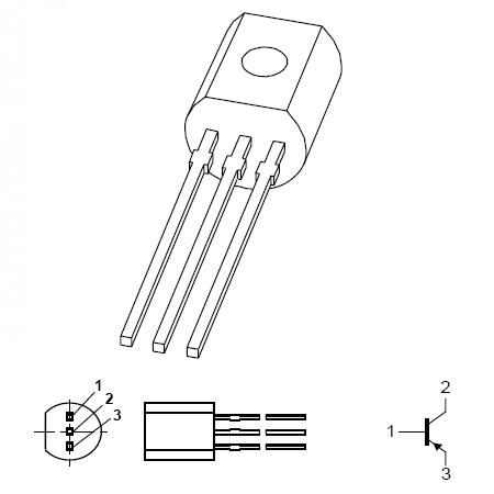 TRANZISTOR PNP MEDIE PUTERE 20V 1A