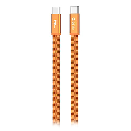 CABLU TIP C - TIP C PD 1.5M 240W  - PORTOCALIU