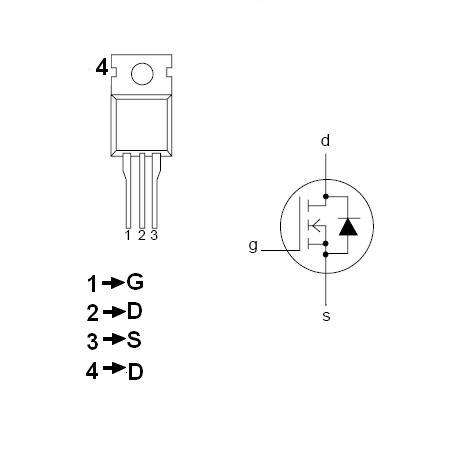 TRANZISTOR MOS CANAL N 600V 4A 100W