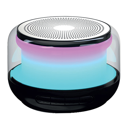 BOXA BLUETOOTH 5W CU RGB SI FM - NEGRU