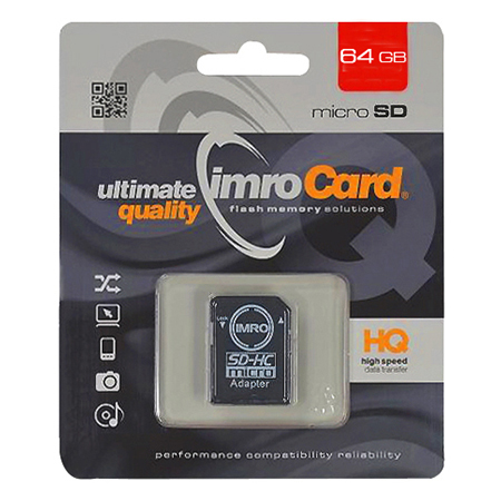 MICRO SD 64GB CL 10 UHS-1 + ADAPTOR SD