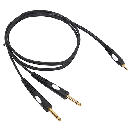 CABLU JACK 3.5 STEREO - 2X JACK 6.35 MONO 3M