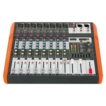 MIXER 8 CANALE CU EGALIZATOR, EFECTE, USB SI BLUETOOTH