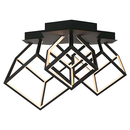 CANDELABRU LED 46W 3000K 64.5X55X42CM - NEGRU