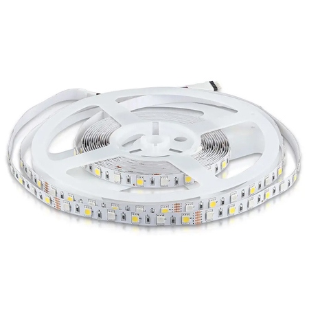 BANDA LED SMD5050 60LED/M RGB + ALB CALD IP20 5M