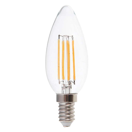 BEC LED E14 6W CU FILAMENT 3000K ALB CALD