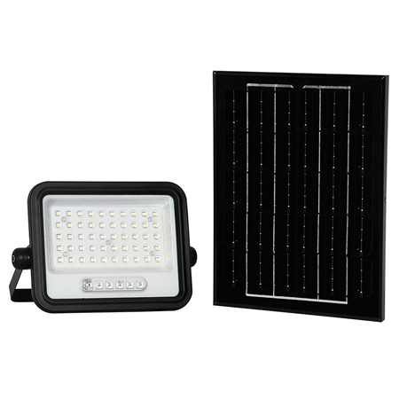 REFLECTOR CU INCARCARE SOLARA 100W 1200LM 7IN1 - NEGRU