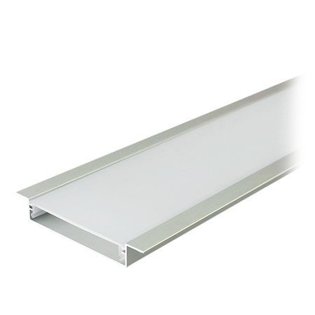 PROFIL ALUMINIU PENTRU BANDA LED 2M 50MM X 10MM - ARGINTIU
