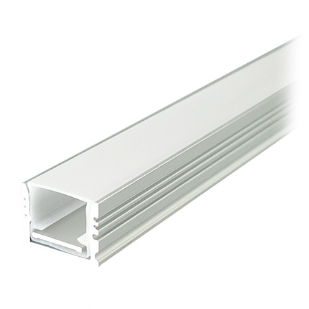 PROFIL ALUMINIU PENTRU BANDA LED 2M 17MM X 14MM - ARGINTIU