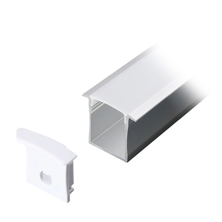 PROFIL ALUMINIU PENTRU BANDA LED 2M 30MM X 20MM ALB