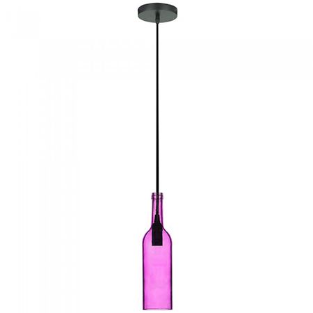 PENDUL TAVAN MODEL STICLA VIN CULOARE ROZ