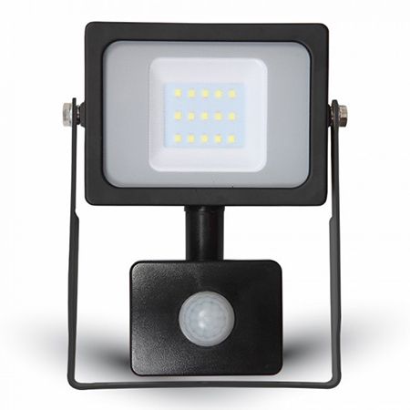 REFLECTOR LED SMD 10W 6400K IP65 CU SENZOR MISCARE NEGRU