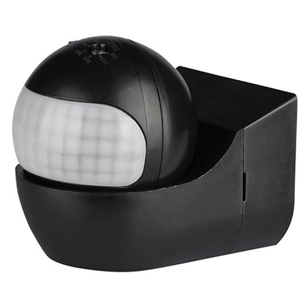 SENZOR MISCARE UNGHI REGLABIL - NEGRU