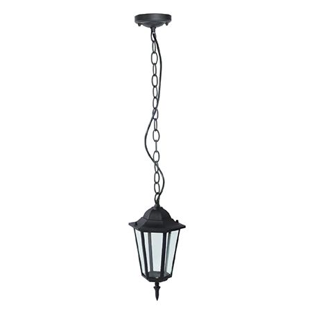 PENDUL EXTERIOR IP44 E27, NEGRU MAT