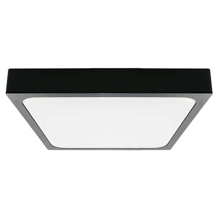 PLAFONIERA LED 18W IP44 6500K ALB RECE -NEGRU