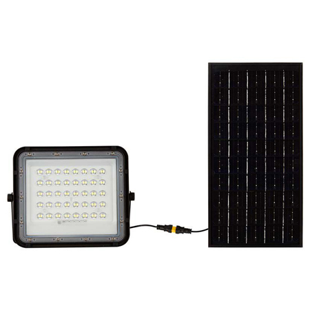 REFLECTOR CU INCARCARE SOLARA 10W 800LM 6400K - NEGRU