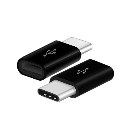 ADAPTOR MICRO USB LA USB TIP C - NEGRU
