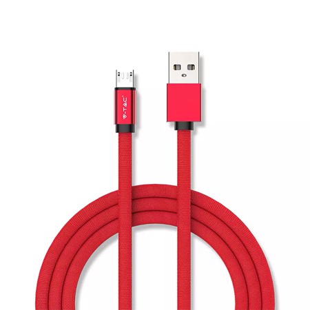 CABLU MICRO USB 1M RUBY EDITON - ROSU