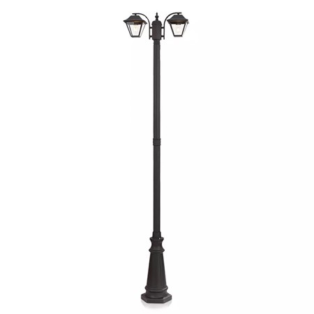 STALP ILUMINAT SOCLU 2XE27 228CM - NEGRU