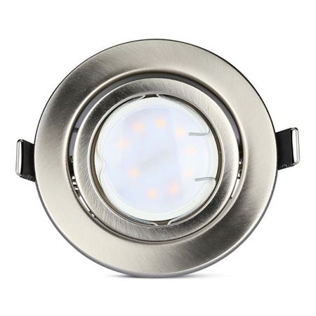 SET 3 SPOTURI LED GU10 5W 6400K ALB RECE - CROM