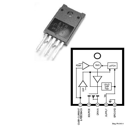 REGULATOR SURSA TENSIUNE FLYBACK SKN 650V 90W 