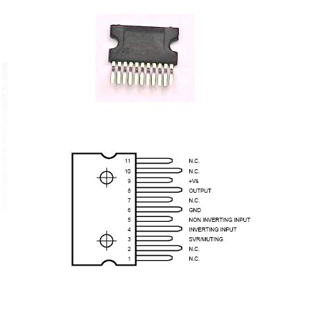 AMPLIFICATOR AUDIO 8W CU FCT MUTE