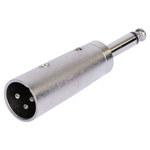 ADAPTOR XLR TATA - JACK 6.35 TATA MONO METAL