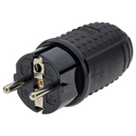 STECKER TATA IP44 16A MAX 3500W - NEGRU