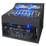 STATIE DJ AMPLIFICATOR + MIXER + PLAYER AUDIO CD/USB/SD