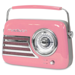 RADIO FM PORTABIL NOSTALGIA 15W CU FUNCTIE BLUETOOTH/AUX - ROZ