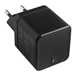 INCARCATOR RETEA USB-C + CABLU USB-C 1M - NEGRU