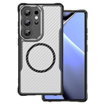 HUSA TELEFON CARBON MAG SAFE PENTRU SAMSUNG S24 ULTRA - NEGRU