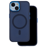 HUSA SILICON PENTRU IPHONE 17 PRO MAX CU INEL - ALBASTRUI NAVY