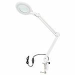 LAMPA LED 12W CU LUPA 3X BRAT REGLABIL - ALB