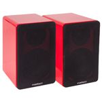 SET 2 BOXE ACUSTICE 2 CAI 40W RMS - ROSU