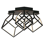 CANDELABRU LED 46W 3000K 64.5X55X42CM - NEGRU