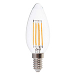 BEC LED E14 6W CU FILAMENT 3000K ALB CALD