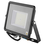 REFLECTOR LED SMD SLIM 50W 115LM/W 6400K IP65 NEGRU, CIP SAMSUNG