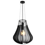 CORP ILUMINAT CU SOCLU E27 420X500MM - NEGRU MAT