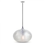 PENDUL TAVAN 35CM STICLA TRASNPARENTA - DIAMOND