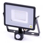 REFLECTOR LED SMD 30W 4000K IP44 CU SENZOR MISCARE - NEGRU/GRI