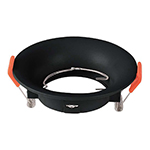 CORP SPOT GU10 ROTUND 88X40MM - NEGRU