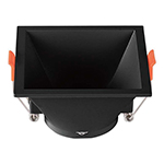 CORP SPOT GU10 PATRAT 93X93X55MM - NEGRU