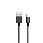 CABLU MICRO USB 1M SILVER EDITON - NEGRU