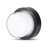 LAMPA LED 12W IP65 3000K ALB CALD - NEGRU