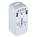 ADAPTOR UNIVERSAL PRIZA (UK,US,EU) CU PROTECTIE SI 2USB 2.1A