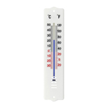 TERMOMETRU DE INTERIOR / EXTERIOR PLASTIC 20CM - ALB